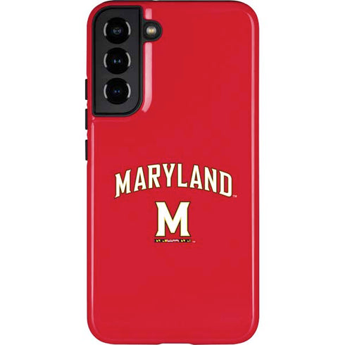 University of Maryland Collegiate Text Red Galaxy S22 Plus Pro Case
