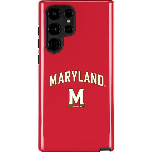 University of Maryland Collegiate Text Red Galaxy S22 Ultra Pro Case