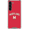 University of Maryland Collegiate Text Red Galaxy S23 Clear Case