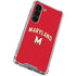 University of Maryland Collegiate Text Red Galaxy S23 Clear Case