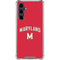University of Maryland Collegiate Text Red Galaxy S23 FE Clear Case