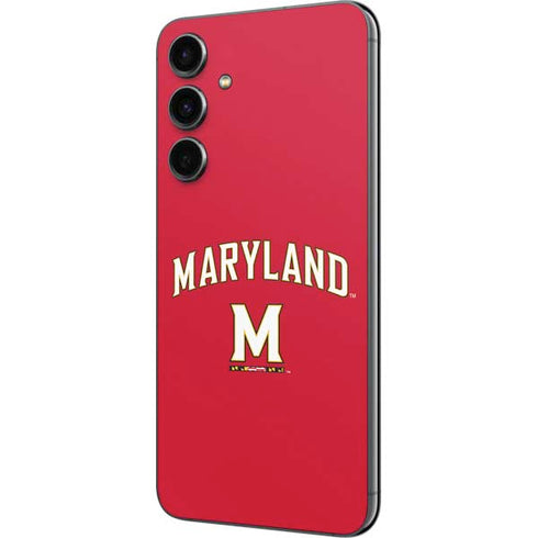 University of Maryland Collegiate Text Red Galaxy S23 FE Skin