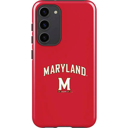 University of Maryland Collegiate Text Red Galaxy S23 Plus Pro Case