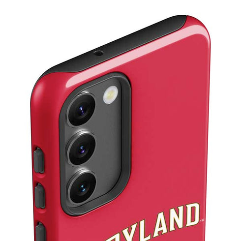 University of Maryland Collegiate Text Red Galaxy S23 Plus Pro Case