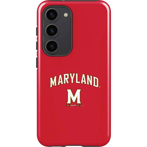 University of Maryland Collegiate Text Red Galaxy S23 Pro Case