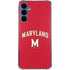 University of Maryland Collegiate Text Red Galaxy S24 Clear Case