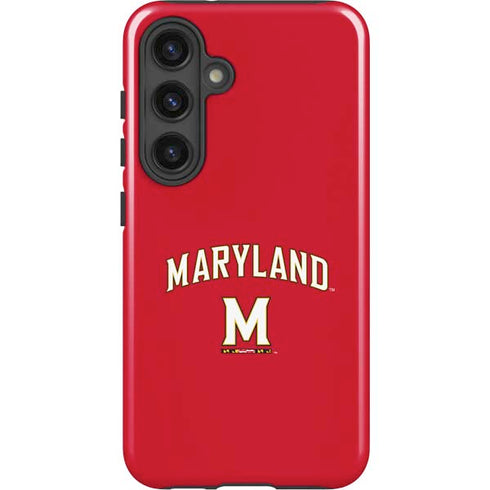 University of Maryland Collegiate Text Red Galaxy S24 Impact Case