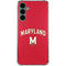 University of Maryland Collegiate Text Red Galaxy S24 Plus Clear Case