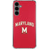 University of Maryland Collegiate Text Red Galaxy S24 Plus Clear Case