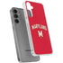 University of Maryland Collegiate Text Red Galaxy S24 Plus Clear Case