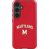 University of Maryland Collegiate Text Red Galaxy S24 Plus Impact Case
