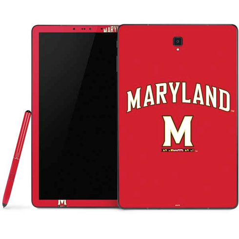University of Maryland Collegiate Text Red Samsung Galaxy Tab Skin