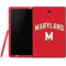 University of Maryland Collegiate Text Red Samsung Galaxy Tab Skin