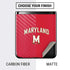 University of Maryland Collegiate Text Red Galaxy Z Flip Skin