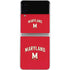 University of Maryland Collegiate Text Red Galaxy Z Flip3 5G Skin