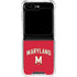 University of Maryland Collegiate Text Red Galaxy Z Flip5 5G Clear Case