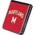 University of Maryland Collegiate Text Red Galaxy Z Flip5 5G Skin