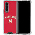 University of Maryland Collegiate Text Red Galaxy Z Fold4 5G Clear Case