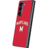 University of Maryland Collegiate Text Red Galaxy Z Fold5 5G Skin