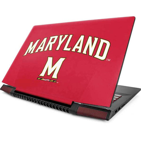 University of Maryland Collegiate Text Red Lenovo IdeaPad Skin