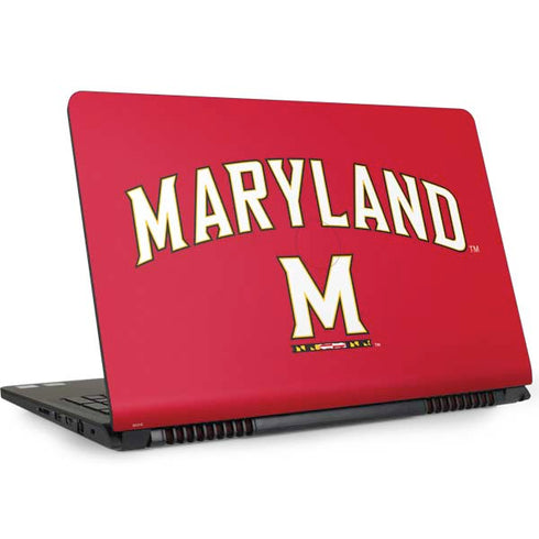 University of Maryland Collegiate Text Red Dell Inspiron Skin