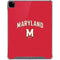 University of Maryland Collegiate Text Red iPad Pro 12.9in (2020) Clear Case