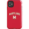 University of Maryland Collegiate Text Red iPhone 11 Impact Case