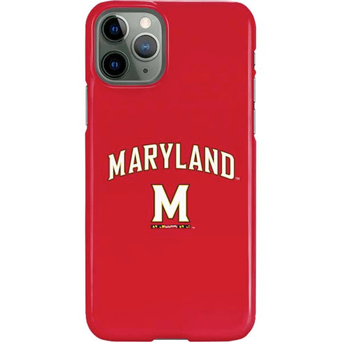 University of Maryland Collegiate Text Red iPhone 11 Pro Lite Case
