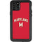 University of Maryland Collegiate Text Red iPhone 11 Pro Max Waterproof Case