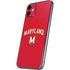 University of Maryland Collegiate Text Red iPhone 11 Skin