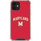 University of Maryland Collegiate Text Red iPhone 12 Clear Case