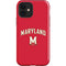 University of Maryland Collegiate Text Red iPhone 12 Impact Case