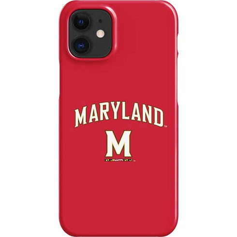 University of Maryland Collegiate Text Red iPhone 12 Mini Lite Case