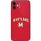 University of Maryland Collegiate Text Red iPhone 12 Mini Skin