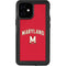 University of Maryland Collegiate Text Red iPhone 12 Mini Waterproof Case