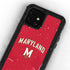 University of Maryland Collegiate Text Red iPhone 12 Mini Waterproof Case