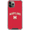 University of Maryland Collegiate Text Red iPhone 12 Pro Clear Case