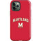 University of Maryland Collegiate Text Red iPhone 12 Pro Impact Case