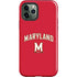 University of Maryland Collegiate Text Red iPhone 12 Pro Impact Case