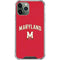 University of Maryland Collegiate Text Red iPhone 12 Pro Max Clear Case