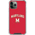 University of Maryland Collegiate Text Red iPhone 12 Pro Max Clear Case