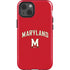 University of Maryland Collegiate Text Red iPhone 13 Impact Case