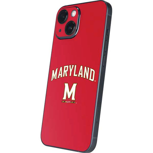 University of Maryland Collegiate Text Red iPhone 13 Mini Skin