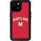 University of Maryland Collegiate Text Red iPhone 13 Mini Waterproof Case