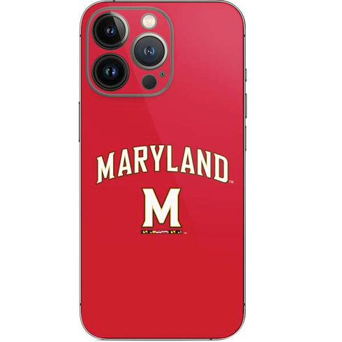 University of Maryland Collegiate Text Red iPhone 13 Pro Skin