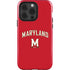University of Maryland Collegiate Text Red iPhone 15 Pro Impact Case