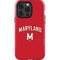 University of Maryland Collegiate Text Red iPhone 14 Pro Impact Case