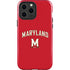 University of Maryland Collegiate Text Red iPhone 15 Pro Max Impact Case