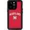 University of Maryland Collegiate Text Red iPhone 14 Pro Waterproof Case