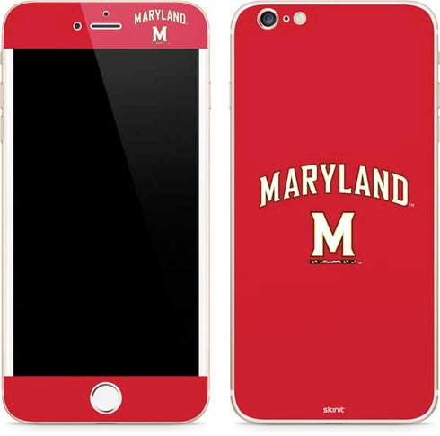 University of Maryland Collegiate Text Red iPhone 6/6s Plus Skin
